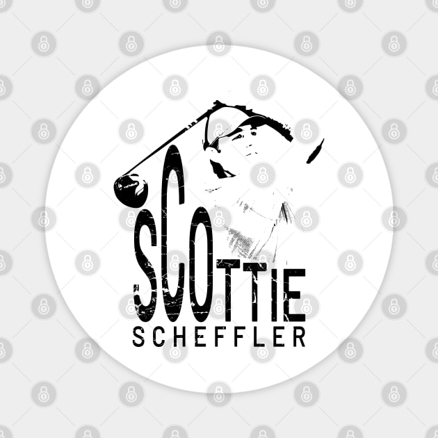 Rising Star Scottie Scheffler Magnet by Color-Lab